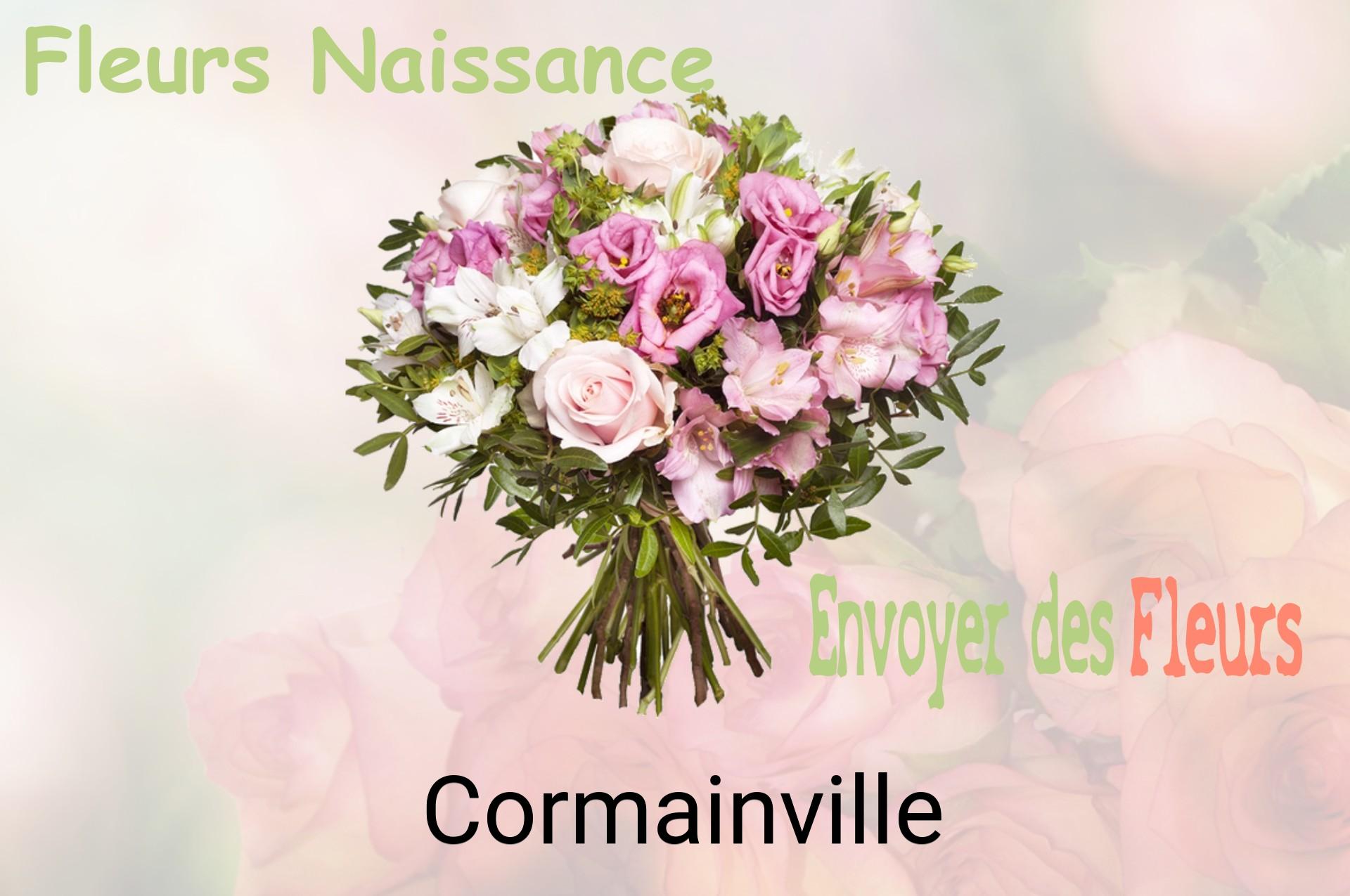 Bouquet de fleurs de naissance livré à Cormainville
